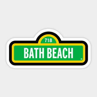 Bath Beach Sticker